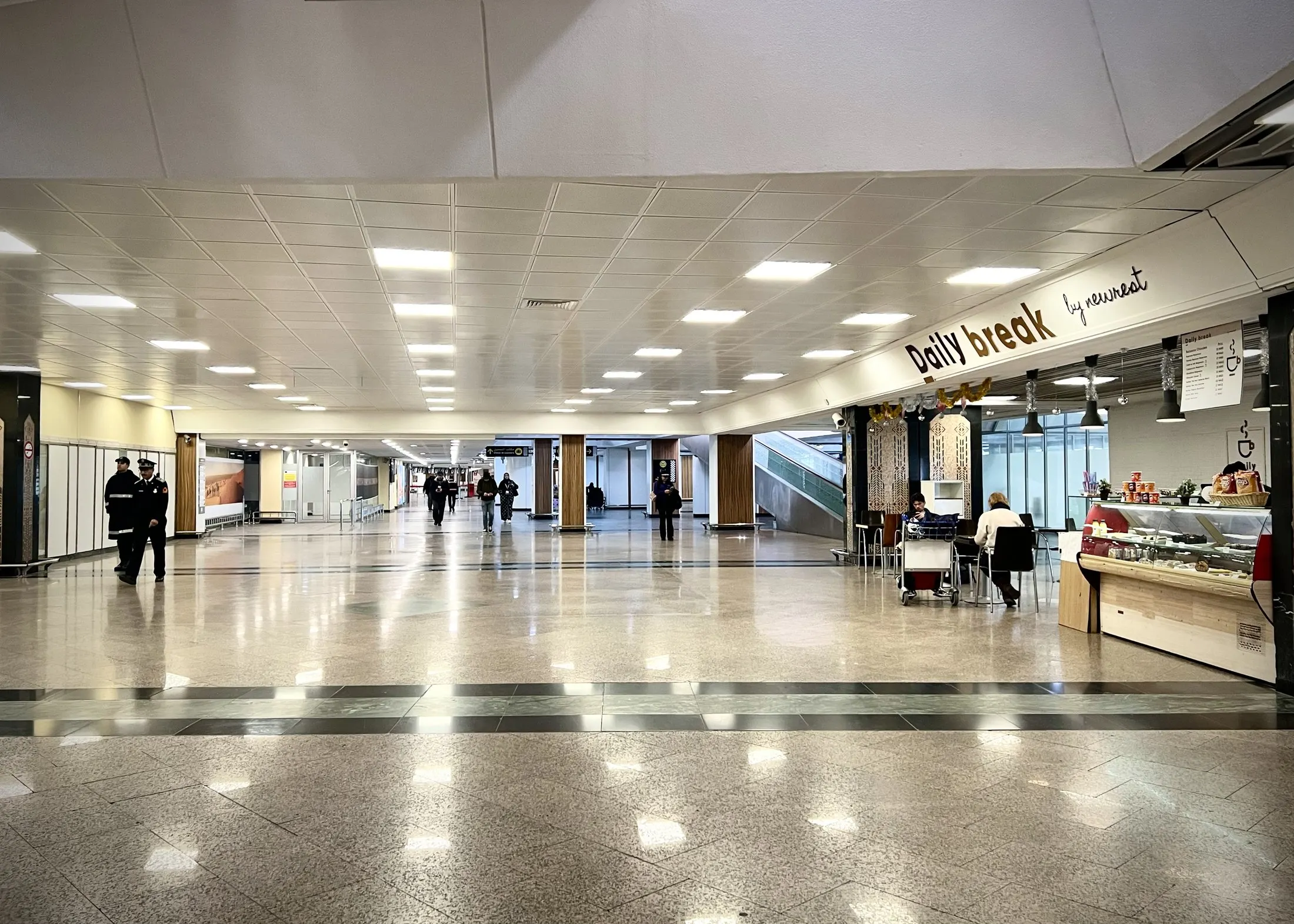 Interior of Casablanca Mohammed V International Airport.