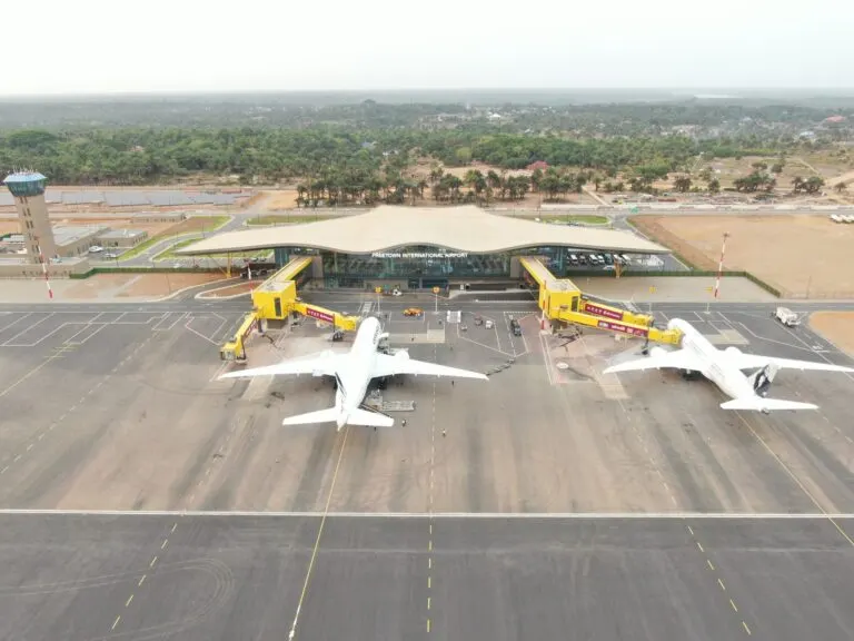 New Freetown International Airport terminal.