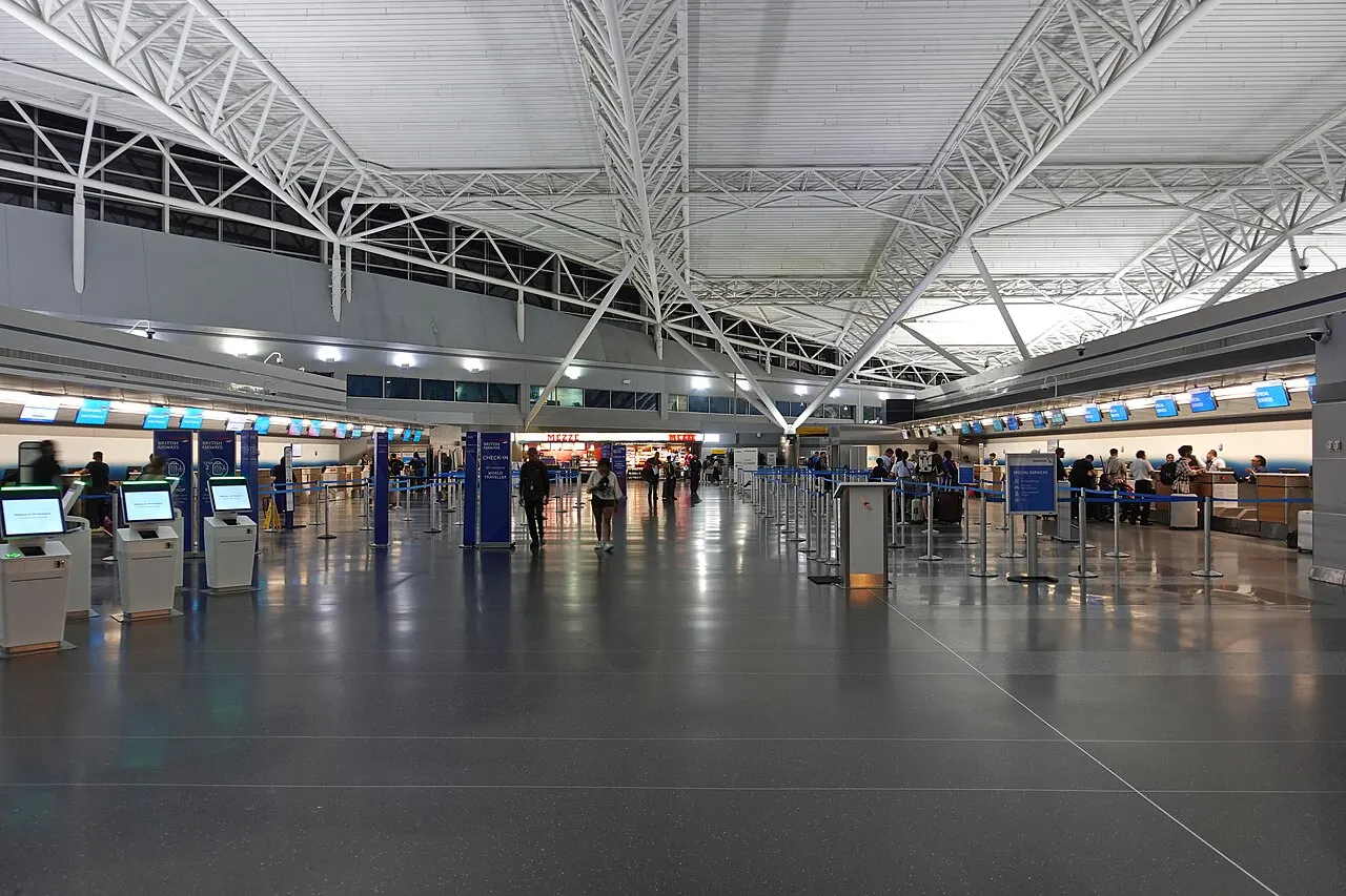 John F. Kennedy International Airport Terminal 8 departure hall.