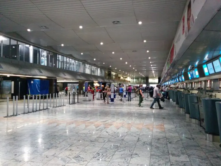 International check-in hall at OR Tambo International Airport.