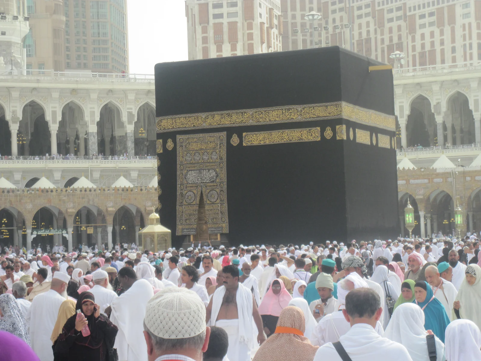 The Kaaba at Masjid al-Haram in Mecca during Hajj.